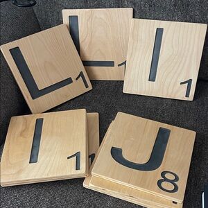 Wooden Scrabble Tile Decor